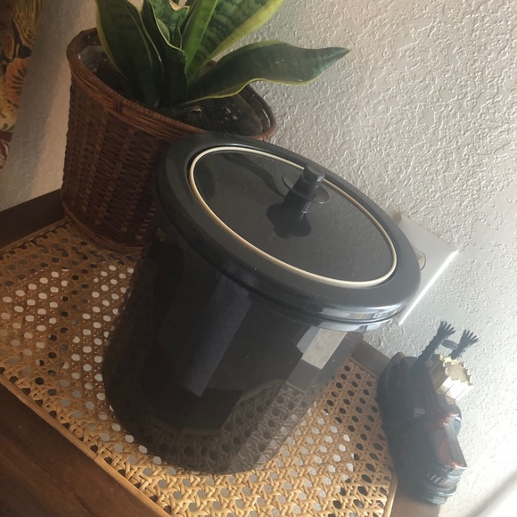 Tupperware Other - Vintage Tupperware Ice Bucket #1683-3 Mocha Brown with Push Button Lid